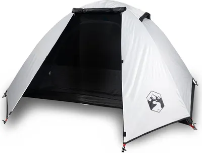 Produktbild von vidaXL Kuppel-Campingzelt 2 Personen Weiß Dunkel Wasserdicht