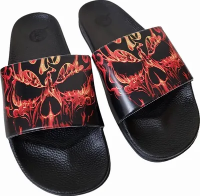 Produktbild von Spiral Direct - Herren Badesandale "Skull Blast" HE2401 (42 EU) (Schwarz)