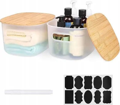 Zdjęcie produktu dla Pudełka Plastikowe z Pokrywką 23x17x12 cm z Uchwytem 2 szt.