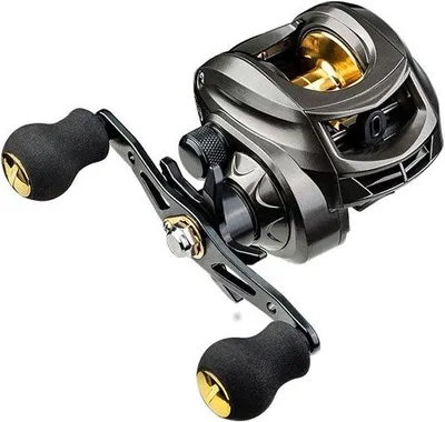 Produktbild von Famanu Baitcaster Rolle Linkshandig - 12-Stufen Magnetbremse - 7,2:1 Übersetzung - Silber