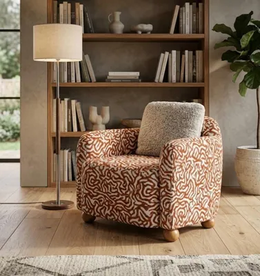 Obrázok produktu pre Kreslo, minimalistický štýl, moderný dizajn, pohodlné, mäkké