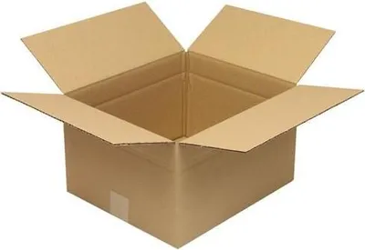 Produktbild von Faltkarton 1-wellig Höhenrillung Maße 350x300x200mm Qualität 1.20 C braun braun