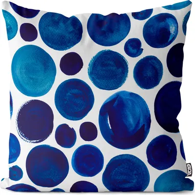 Produktbild von VOID Blaue Punkte Kissenbezug Kissenhülle Sofakissen Kissen Deko Outdoor-Kissen Dekokissen