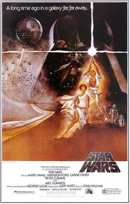 Produktbild von Star Wars Poster Style 'A' - American + Geschenkverpackung. Verschenkfertig!
