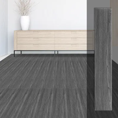 Produktbild von Aopunly PVC Bodenbelag Vinylboden Selbstklebend 36 Stück 5m², Wasserfest Rutschfest für Küche, Wohnzimmer, Balkon (Dunkelgrau oak)