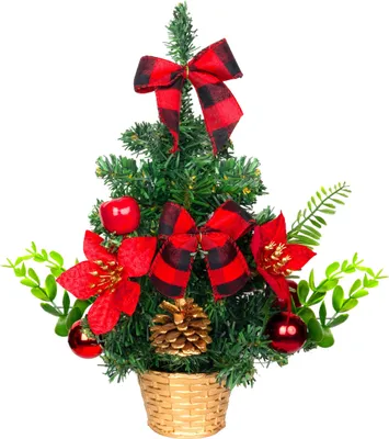 Imagen del producto de Árbol de Navidad decorado MagicHome Navidad, rojo, 30 cm