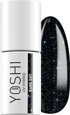 Obrázek produktu pro Yoshi Hybrid Lak na nehty Glitter Černý s puntíky - Profesionální trvalý lak na nehty 6 ml - UV lak na nehty s praktickým štětečkem - Essence