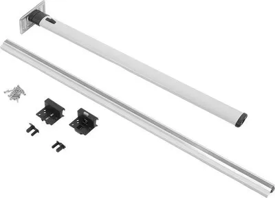 Zdjęcie produktu dla Noga stołu ze stopu aluminium o długości 730 mm, zdejmowana, do kamperów, przyczep kempingowych i biur.