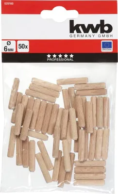 Image de Chevilles en bois 6 mm 50 pièces - Kwb