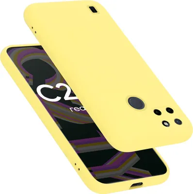 Produktbild von Cadorabo Schutzhülle für Realme C21Y / C25Y Hülle in Gelb Handyhülle Case Cover TPU Etui