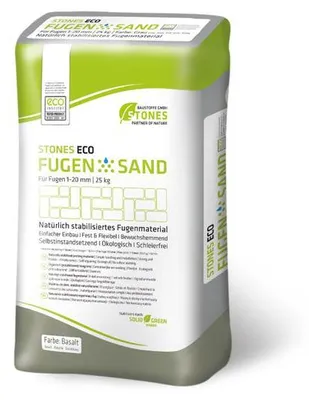 Produktbild von Stones Eco Fugensand 1-20 mm 25kg Basalt