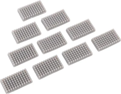 Image de 10Pcs Brosse de nettoyage de buse pour imprimante 3D QIDI Plus 4 Brosse en silicone pour extrémité chaude 27x15x4.7mm
