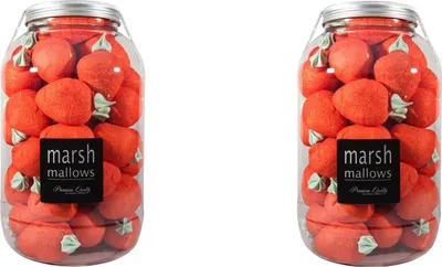 Produktbild von Mellow Riesenerdbeeren 500g in Retrodose Marsh MAllows (2er Pack)