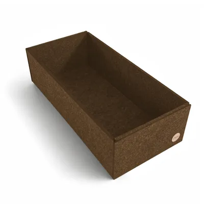 Produktbild von Aufbewahrungsbox CLEAN Filz 43 x 20 x 12 cm ohne Deckel in hellbraun meliert
