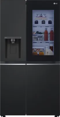 Produktbild von Side-by-Side Eis-, Crushed Essence Matte Black 635 L G-Serie LG GSGV81EPLL