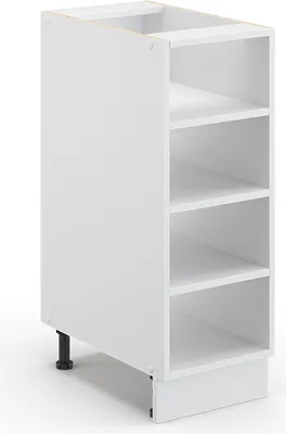 Produktbild von Vicco Küchenregal Fame-Line, 30 cm ohne Arbeitsplatte, Weiß/Weiß