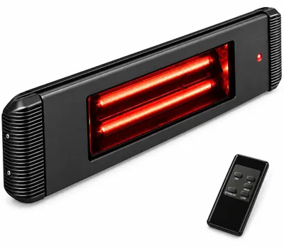 Image de Radiateur infrarouge Aaren 2400 W noir avec télécommande