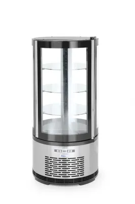 Immagine prodotto di La vetrina per torte Arktic è rotonda Ø480mm con 1 anta, 3 ripiani in vetro e 100 litri
