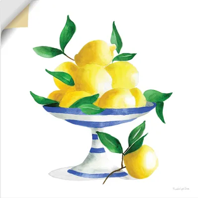 Produktbild von ARTland Wandbild, selbstklebend Spanish Lemons II Größe: 70x70 cm