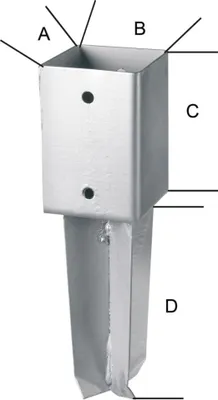 Produktbild von Bodenhülse z.Einbetoni. 71x350 mm