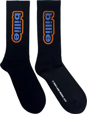 Produktbild von Billie Eilish - Knöchelsocken für Herren/Damen Unisex, Logo, Frottee RO14641 (37 EU - 40,5 EU) (Schwarz)