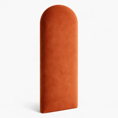 Produktbild von Polsterpaneel - Wandkissen 60x15cm - Wandpolster - Bettkopfteil - Wandpaneel 3D Dunkelorange