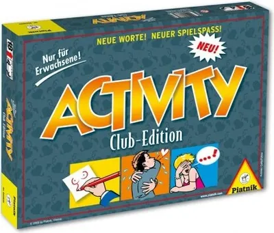Produktbild von Piatnik Activity Club Edition Kommunikations-Brettspiel, ab 18 Jahren, für 3-16 Spieler, mit erotischen Ausdrücken & Schimpfwörtern, 412x302x65 mm, 1.4 kg