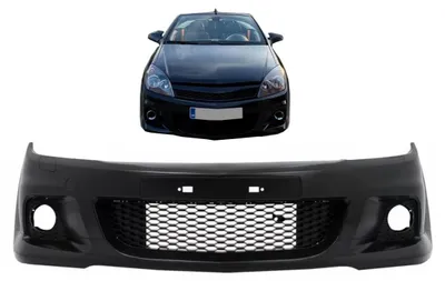 Zdjęcie produktu dla Zderzak przedni do Opel Astra H 2004-2009 Dolna kratka boczna OPC.
