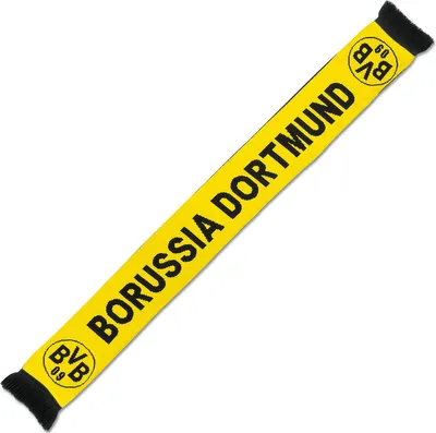 Produktbild von Schal BVB 09 Borussia Dortmund Schwarz Gelb Logo Wendeschal Gr:17x140cm