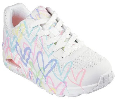 Produktbild von Skechers x JGoldcrown Uno - Spread the Love 155507-WPTQ WHT/PNK/TURQ EU 37
