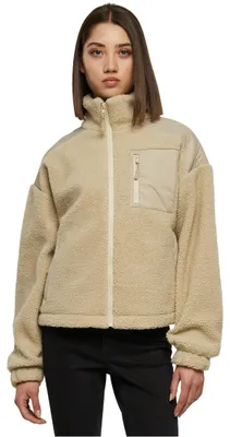 Produktbild von Urban Classics Damen Jacke Ladies Sherpa Mix Jacket wetsand XXL