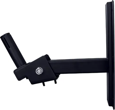 Produktbild von Lautsprecherhalterung Ganzmetall schwarz, 50 kg Tragkraft, 260 mm Wandabstand, neig- und schwenkbar