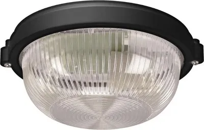 Produktbild von Wasserdichte Deckenleuchte für E27 Glühbirne Schwarz