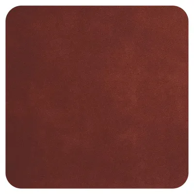 Produktbild von ASA Selection soft leather placemats 4er Set Untersetzer red earth 10 × 10 cm – Vorteilset 4 × Grundartikel