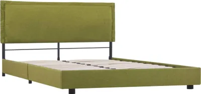 Produktbild von vidaXL Bettgestell Grün Stoff 140x200 cm