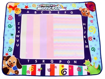 Produktbild von Wassermatte mit Zubehör für Kinder ab 3 Jahren Kreatives Spiel + 2 Stifte + 16 Schablonen