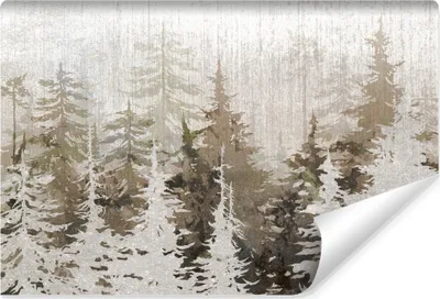 Produktbild von Muralo Vlies Fototapete Für Schlafzimmer BÄUME Wald Beton Abstraktion Retro Br. 104cm x Hö. 70.5cm