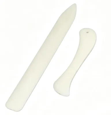 Falzbein-Set, 2-teilig, 20 & 12 cm, Kunststoff, für Papier & Leder
