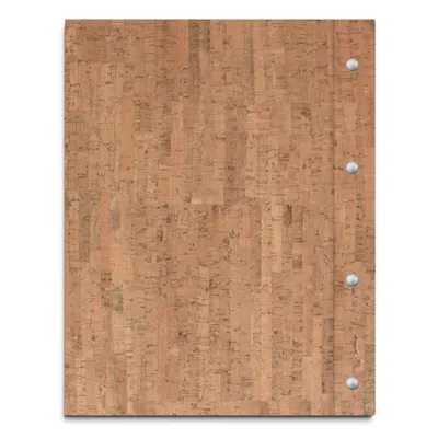 Produktbild von Dokumentenmappe im hellen Korkeinband, universelle Mappe, ohne Beschriftung – handgefertigte Mappe inkl. 12 glänzende Sichthüllen