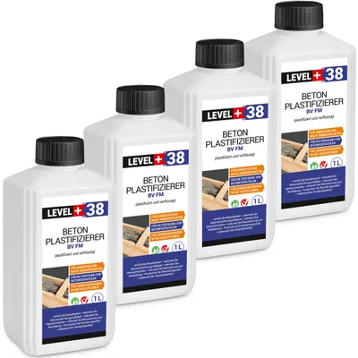 Obrázek produktu pro Plastifikátor betonu 4 l plastifikuje a zkapalňuje Level+38