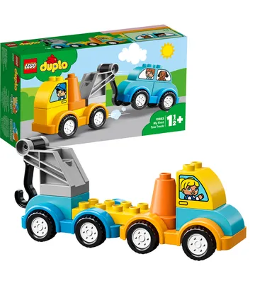 Produktbild von LEGO 10883 DUPLO - Mein erster Abschleppwagen, Bauset mit Spielzeugauto für Jungen und Mädchen im Alter von 1,5 Jahren