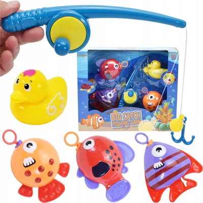 Immagine prodotto di Lolex | Gioco di pesca per bambini - Colorato - 36 cm - Gioco di pesca - Giocattolo per bambini