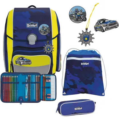 Produktbild von Scout Genius Blue Police 76400821600 Schulranzen