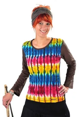 Imagen del producto de Sudadera de patchwork | Sansa | Estampada con motivos geométricos, estilo "cutted", color marrón, talla XL