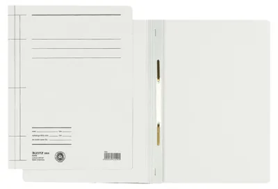 Image de Leitz 3000-00-01 3000 Classeur à levier Rapid - A4, 250 feuilles, agrafage mécanique, carton de Manille (RC), blanc