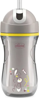 Obrázek produktu pro Chicco 00006991350000, Samostarný, 0,266 l, Šedá, Plast, Silikon, Pohár, Univerzální