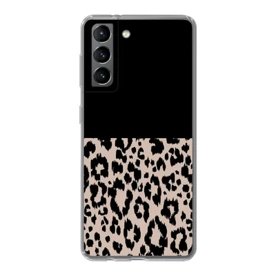 Produktbild von MuchoWow® Handyhülle Schutzhülle Hülle für Samsung Galaxy S21 Panther Druck - Tiere - Schwarz Silikon Softcase Handy Hülle - Softcase
