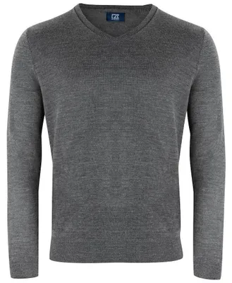 Produktbild von Cutter & Buck - "Vernon" Sweatshirt für Herren, V-Ausschnitt, Wolle ET792 (M) (Anthrazit meliert)