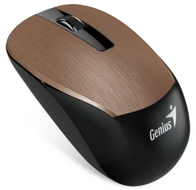 Produktbild von GENIUS NX-7015/Kancelářská/Optická/1 600 DPI/Bezdrátová USB/Hnědá