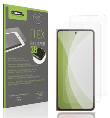 Image de 2x Full Cover mat Film pour Vivo Y21d Film de protection ecrán
